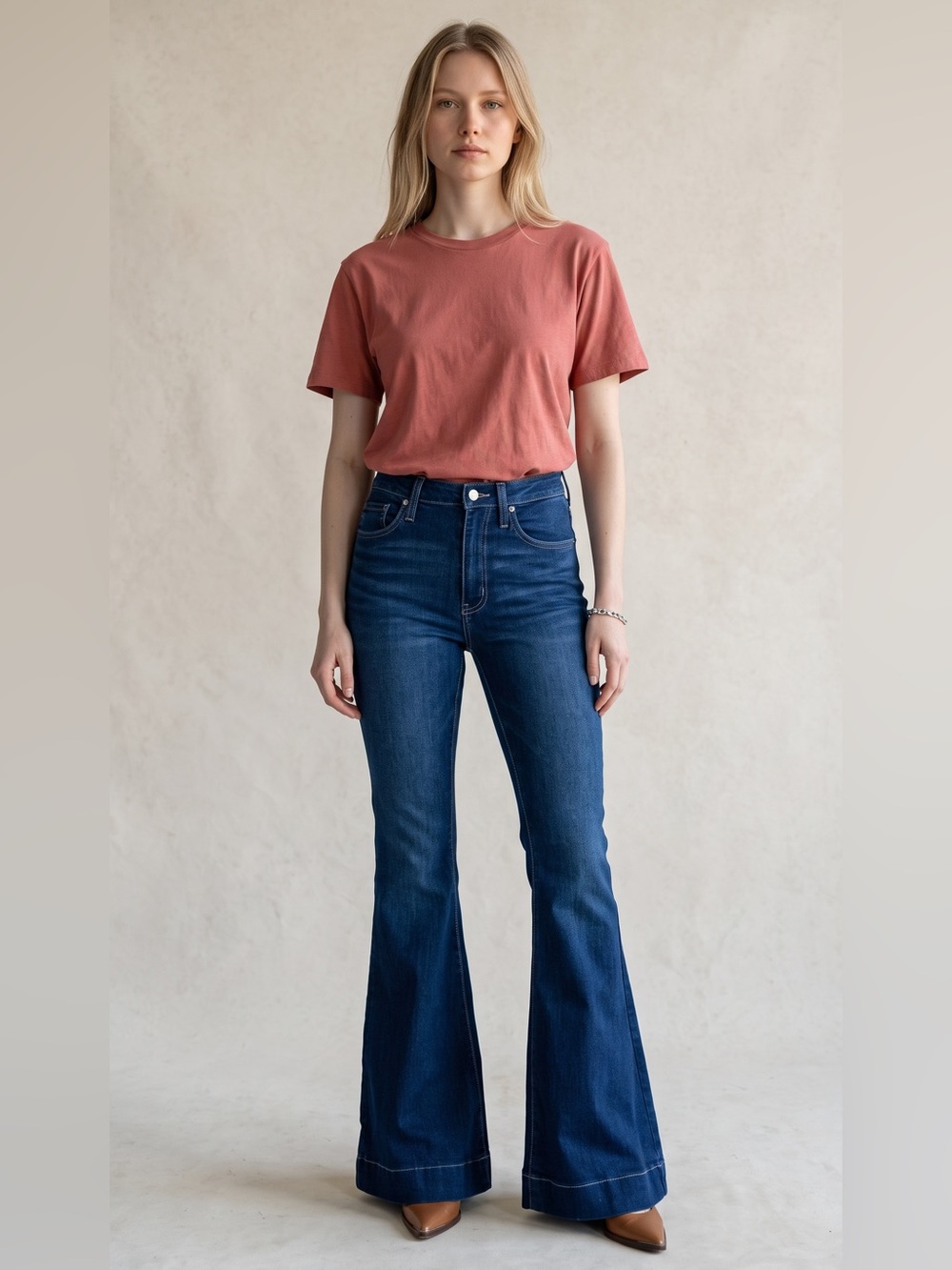 Kancan Braelynn High Rise Super Flare Jeans NWT Size 27/34 - Picture 1 of 13